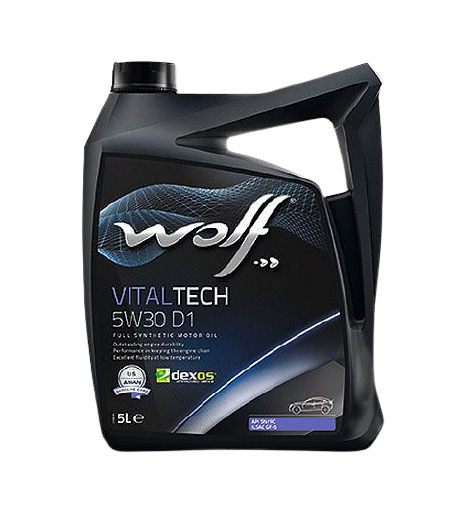 Моторное масло Wolf VitalTech 5W-30 D1, 5л 